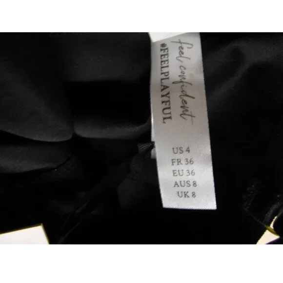 NWT Hustler Black Maxine Faux Leather Wired Dress (Size 4) - Picture 6 of 15